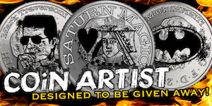 COiN ARTIST (1 x single coin) by Mark Traversoni & iNFiNiTi